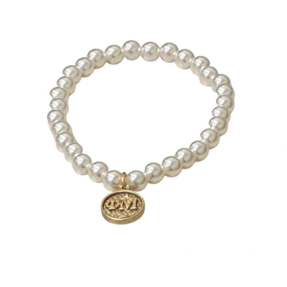 Phi Mu Carnation Collection Pearl Bracelet